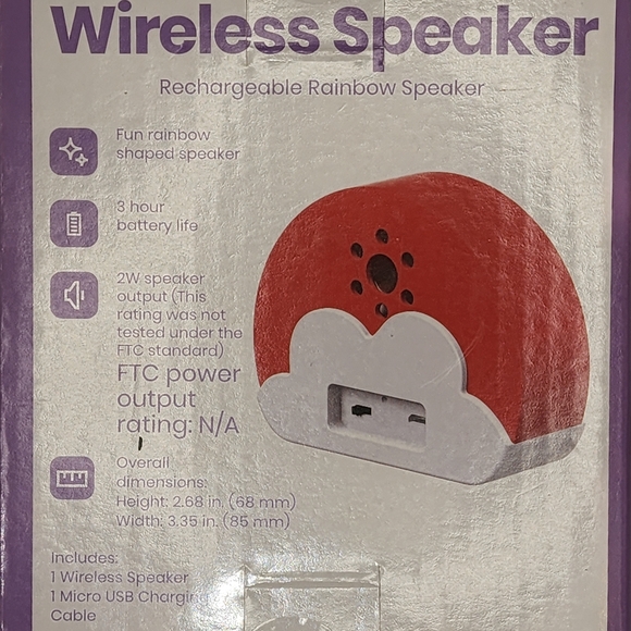 Rainbow Rechargeable Portable Speaker - Picture 3 of 3